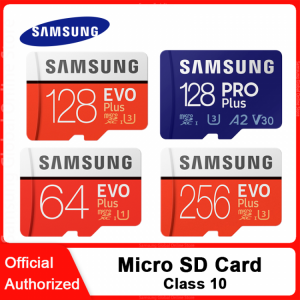 SAMSUNG Memory Card 128GB 256GB 512GB 32GB 64GB 16GB EVO Plus PRO Plus MicroSD Card C10 Microsd Micro SD SDXC SDHC