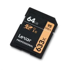 Lexar Professional SD Card 32GB 64GB 128GB 256GB 633x UHS-I Class 10 U3 V10 up to 95MB/s read 70MB/s write SDHC SDXC Memory Card
