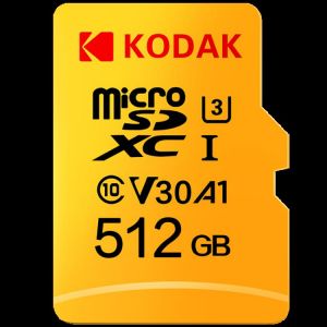 Kodak Memory Card 256GB 128GB U3 32GB Micro sd card Class10 UHS-1 flash card Memory Microsd TF/SD Cards for Tablet 512gb