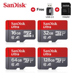 10pcs Sandisk Ultra Micro SD 128GB 64GB 32GB 200GB 256GB Memory Card 16GB microsd card TF/SD Flash Card C10 for Phone UAV GPS