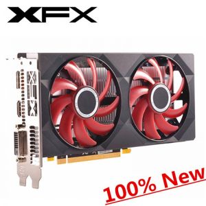 100% New XFX RX 550 2GB Graphics Cards GPU AMD Radeon RX550 2G Video Desktop PC Computer Game Videocards Screen Map VGA DVI HDMI