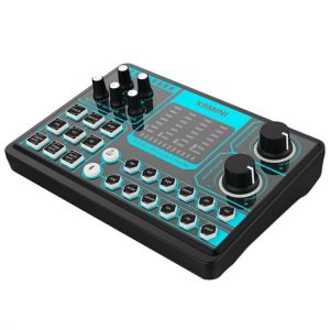 X9 MINI Computer External Mobile Phone Sound Card Repair Tone Mixer Suitable for Home Computer Recording, Live Broadcast