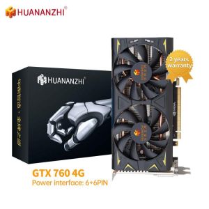 HUANANZHI GTX 650 760 960 970 2G 4G Graphics Card RX 550 560 4G GDDR4 GDDR5 DVI VGA HDMI-Compatibl Video Cards GPU