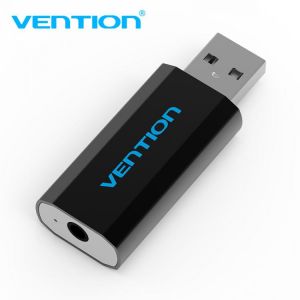 Vention External Sound Card USB to 3.5mm Earphone Headphone Jack 3.5 mm USB Adapter Audio Card for Laptop Computer Sound Card