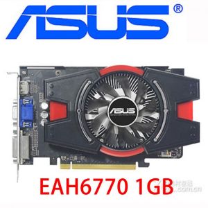 ASUS EAH6770 1GB Video Cards 128Bit GDDR5 Graphics Card H6 770 1G Radeon HD 6770 HDMI DVI VGA HD6770 1GB Equivalent GTX650 Used