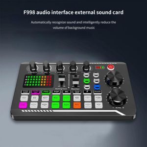 Portable Reliable Microphone Sound Card Adapter USB Sound Card Adapter Multifunctional for Karaoke