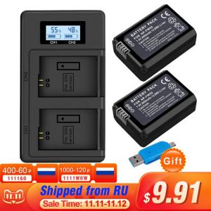 PALO 2000mAh NP-FW50 NP FW50 NPFW50 Battery Akku + LCD Dual for Sony Alpha a6500 a6300 a6000 a5000 a3000 NEX-3 a7 7R a7R a7R II
