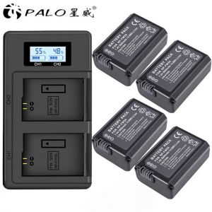 PALO NP-FW50 NP FW50 Camera Battery + LCD USB Dual Charger for Sony Alpha a6500 a6300 a6000 a5000 a3000 NEX-3 a7R a7S NEX-7