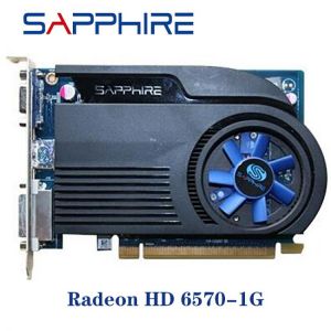Used SAPPHIRE Video Cards HD6570 1GB GDDR3 AMD Graphics Card GPU Radeon HD 6570 Office Computer For AMD Card Map HDMI