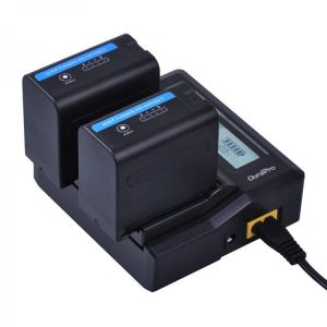 7200mAh NP-F970 NP-F960 Power Display Battery +LCD Fast Dual Charger for SONY F930 F950 F770 F570 CCD-RV100