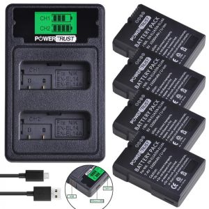 2x 1500mAh EN-EL14 EN EL14 EN-EL14a Battery + LCD Dual Charger for Nikon P7800,P7100,D3400,D5500,D5300,D5200,D3200,D3300,MH-24