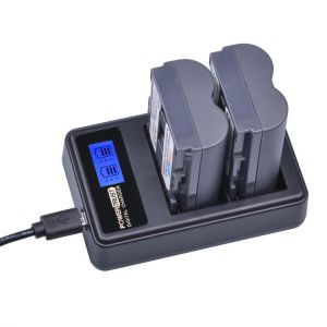 2pcs 2650mAh BP-511 BP 511 BP511 BP511A Battery + LCD USB Dual Charger for Canon EOS 40D 300D 5D 20D 30D 50D