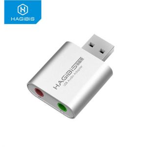 Hagibis Sound Card External USB Audio Interface Adapter 3.5mm Microphone headphone Soundcard for Laptop PS4 Pro Computer Mac