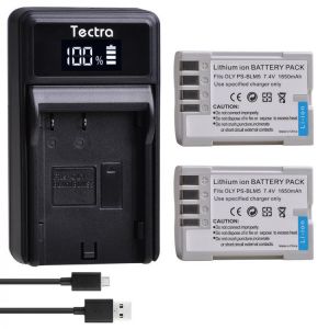 2pc PS-BLM5 BLM-5 PSBLM5 Li-ion Battery Pack +LED Charger for Olympus C-8080 C-7070 C-5060 E1 E500 E330 E3 E520 E510 E300 Camera