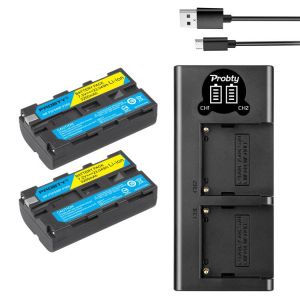 NP-F550 NP-F330 NP F550 NP F330 Camera Battery + LED Dual USB Charger for Sony NP-F550 NP-750 YONGNUO Camera Lights