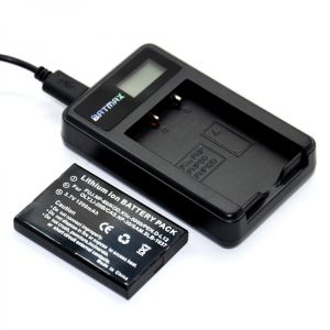 1200mAh 3.7V FNP-60 NP60 Camera Li-ion Battery Pack&USB LCD Charger for FUJIFILM FUJI FinePix M603 F401 F410 F601 50i Zoom