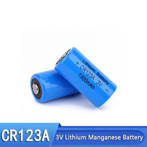 CR123A 1300mah 3V Lithium battery cell for GPS security system camera medical equipment