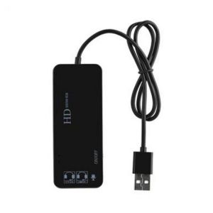 5V/0.6A 7.1 Channel 3 USB Ports External Sound Card Hub Audio Mic Adapter for PC Laptop  External Sound Card