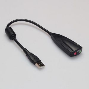 Antimagnetic External USB Sound Card 7.1 Adapter 5HV2 3D Audio Headset Microphone 3.5mm For Laptop PC Professional