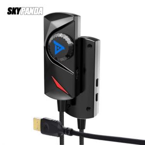 Computer External USB Sound Card 7.1 Channel Voice Changer Adapter For Laptop Computer Audio Card Splitter