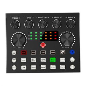 Bluetooth Live Sound Card Metal Shell Smart Audio Repair Voice Converter For Live Singing Karaoke Home Audio And Video