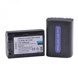 2Pcs NP-FH50 NP FH50 Battery Sony A230 A330 A290 A380 A390 HDR-TG1E TG3 TG5 TG7 DSC-HX1 DSC-HX200, NPFH50 Battery