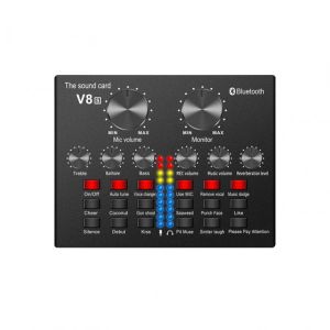 Live Sound Card Home Party Multiple Effects Noise Reduction Professional Voice Changer Compact External USB Mixer Board