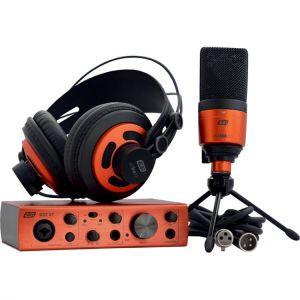 ESI U22XT cosMik Set Professional Studio Recording Bundle USB Sound Card  Studio Condenser Microphone Monitoring Headphone
