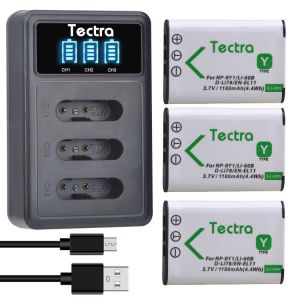 NP-BY1 EN-EL11 LI-60B Battery LEDThree Charger for Sony Action Cam Mini HDR-AZ1 Nikon Coolpix S550 S560 Olympus FE-370 Optio L50