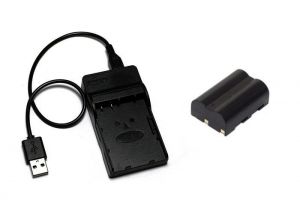 NP-400 NP400 D-LI50 DLI50 Battery+ USB Charger for Konica Minolta DiMAGE A1, DiMAGE A2, Dynax 5D, Dynax 7D, Maxxum 5D.