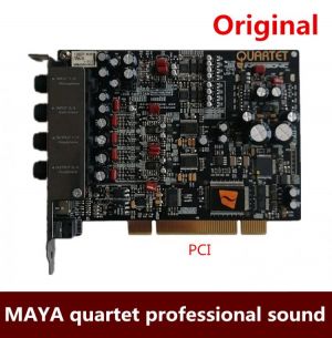 Original MAYA quartet professional sound card HIFI recording 4 in 4 out live K song MIDI optical fiber professional sound card s