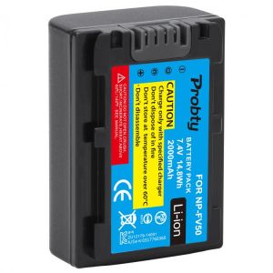 2000mAh NP-FV50 FV50 Camera Battery For Sony HDR- CX580E CX700E CX760E CX360E PJ10E PJ30E HDR-XR350E XR550E XR260E XR150E Camera