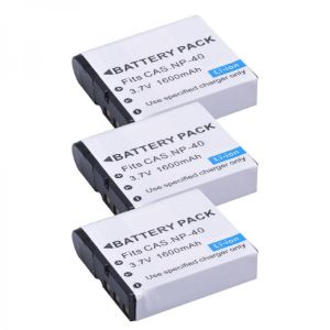 1600mAh NP-40 NP40 CNP-40 Battery for Casio Exilim EX-Z600 EX-Z750 Z1000 Z1050 Z1080 FC100 FC150 P505 P600 P700 Camera