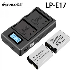 LP-E17 LPE17 LP E17 Camera Battery + LCD Display Fast Charger For Canon EOS 200D M3 M6 750D 760D T6i T6s 800D 8000D Kiss X8i