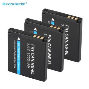 Camera Battery NB 8L NB8L NB-8L for Canon PowerShot A3300 A3200 A3100 A3000 A2200 A1200 IS 1000mAh Batteries Accessories