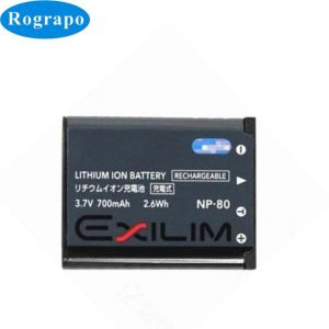 New 700mAh Li-ion NP-80 NP-82 Camera Battery For CASIO EX-S8 ZS5 ZS6 ZS100 N10 N20 ZS160 ZS220 H5  Z280 Z37 N1 Z28 Z27 Z270 H60
