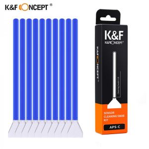 K&F Concept Cleaning Swab for APS-C Sensors 10PCS Individually Vacuum Packed Swabs Brush DSLR Digital Camera