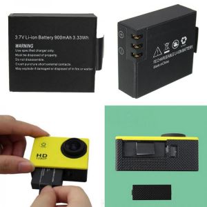 3.7V 900mAh Rechargeable Li-ion Battery + Dual Battery Charger For SJCAM SJ4000 SJ5000 SJ6000 SJ7000 Action Camera Battery