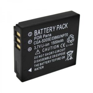 WHCYonline 1500mAh DMW-BCC12 CGA-S005E CGA-S005 BCC12 S005E DB60 NP70 Camera Battery For Panasonic Lumix DMC-FX180,LX1,LX2,LX3