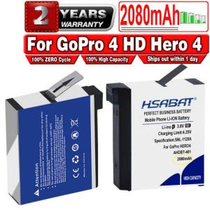 HSABAT AHDBT 401 2080mAh for Go Pro AHDBT-401 AHDBT401 Li-ion Digital Camera Battery For GoPro 4 HD Hero 4 Hero4