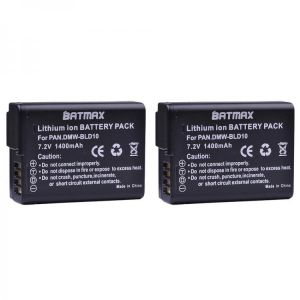 Batmax 2pc 1400mAh DMW-BLD10 Battery for Panasonic DMW BLD10E BLD10 BLD10PP ,DMC GF2GK GF2 G3 GX1 DMC-GF2 Cameras