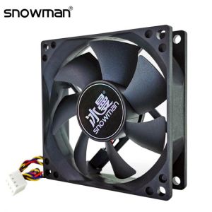 SNOWMAN 80mm 4 Pin PWM Fan Computer Case Fan Silent 8CM Fan CPU Cooling Fan Quiet PC Cooler Fan Case Fans DC12V Adjust Fan Speed