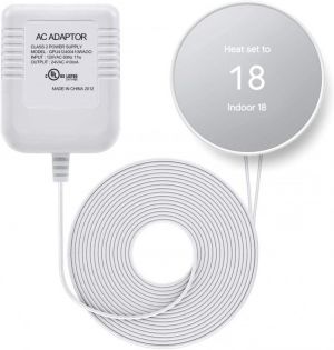 Wasserstein UL-Certified 24V Transformer and C-Wire Adapter Compatible with Google Nest Thermostat/Learning Thermostat/Thermostat 