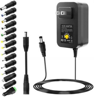 all in one place ביתית SHNITPWR 30W Universal Power Supply 3V 4.5V 5V 6V 7.5V 9V 12V Adjustable Variable AC/DC Adapter with 5V 2.1A USB Port, 100V-240V A