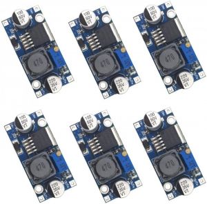 Valefod 6 Pack LM2596 DC to DC High Efficiency Voltage Regulator 3.0-40V to 1.5-35V Buck Converter DIY Power Supply Step-Down Modu