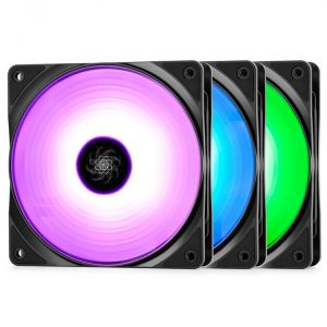 DEEPCOOL 3in1 KIT RF120M High brightness 120mm 12V/4PIN RGB PWM Fan silent Computer PC Case CPU Cooling fans with Hub