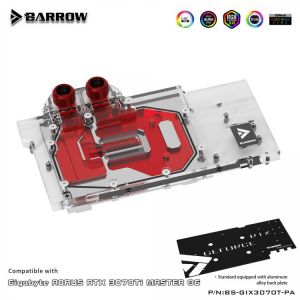 Barrow LRC2.0 full coverage GPU Water Block for Gigabyte AORUS 3070Ti Aurora BS-GIX3070T-PA, GPU cooler  mod ,for water cooling