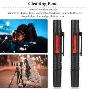 2pcs 3 in 1 Kit Lens Cleaner Pen Dust Cleaner Portable Dus For DSLR VCR DC Camera Lenses Filters Cleaning Retractable Brush