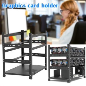 Open Mining Rig Frame for 12 GPU Mining Case Rack Motherboard Bracket ETH/ETC/ZEC Ether Accessory Tool 3 Layers New