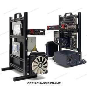 MOD Open Style Computer Case Frame,Vertical Chassis Shelf,DIY Desktop Gaming Gamer Cabinet PC Cabinet,Support  ATX/ ITX / MATX